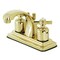 Kingston Brass KB4642ZX 4-Inch Centerset Bathroom Faucet with Retail Pop-Up, Polished Brass KB4642ZX - alternate 1